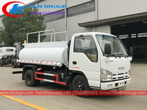 ISUZU ELF 3cbm oil tanker truck Cambodia