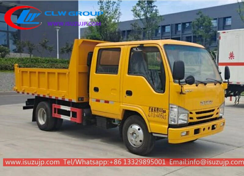 ISUZU ELF 5CBM dump garbage truck price Tajikistan