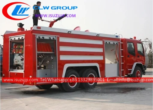 Camion de pompiers de l'armée ISUZU EXR 10cbm