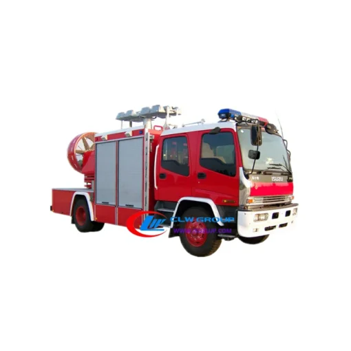 Veículo com motor de bombeiros de resgate de emergência ISUZU