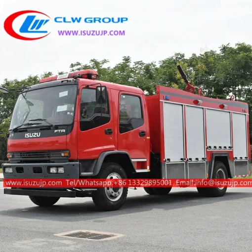 ISUZU FTR 6000liters 6x6 fire truck for sale