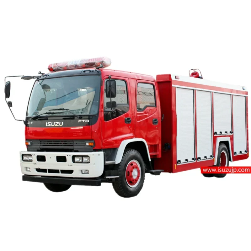 ISUZU FTR 6000liters water tank fire engine vehicle Azerbaijan