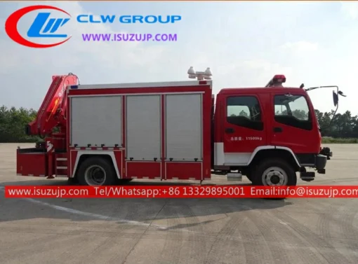 Camión de bomberos ISUZU FVR y camión de bomberos