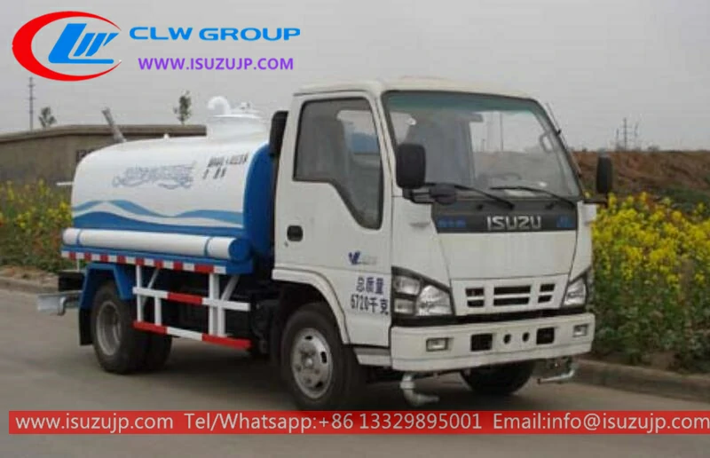 ISUZU NKR 4m3 drinking water truck for sale Qatar
