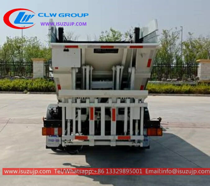 ISUZU NLR 5cbm dustbin truck price Kyrgyzstan