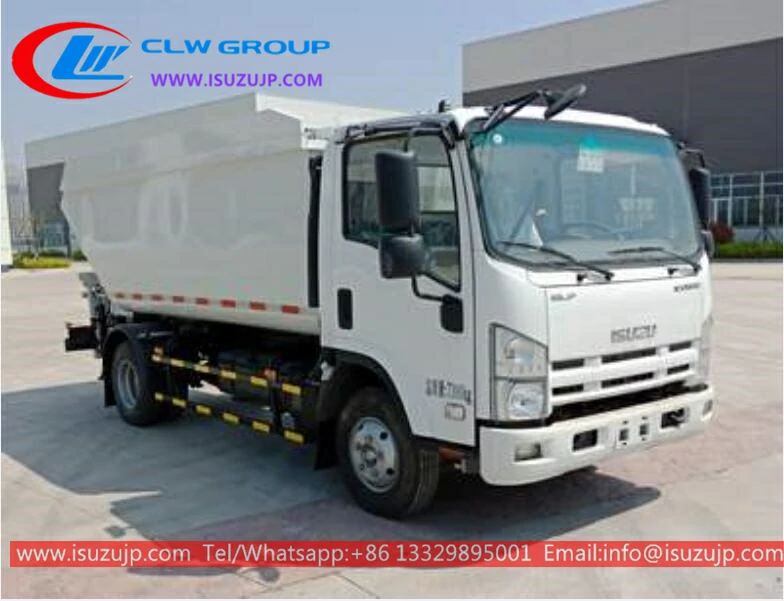 ISUZU NLR 5m3 dustbin truck for sale Kyrgyzstan