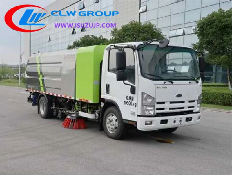 ISUZU NMR 8cbm electric broom sweeper Mali