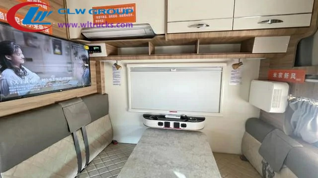 ISUZU NPR caravan TV and entertainment system