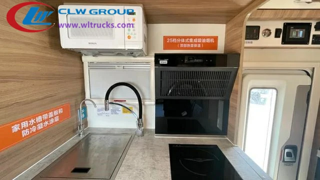 ISUZU NPR transporter camper kitchen equipment