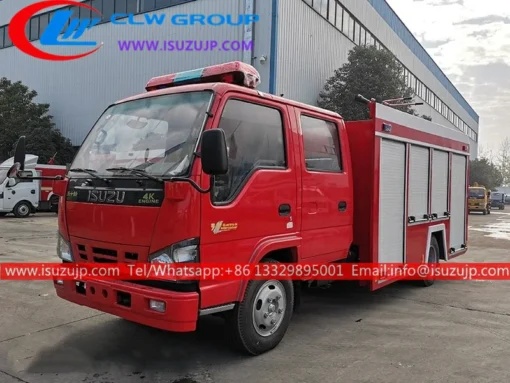 ISUZU pequeno caminhão de bombeiros off-road