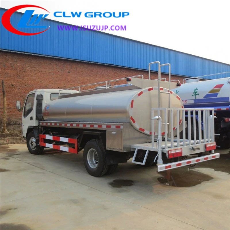JAC 5m3 stainless steel water truck for sale Dominica