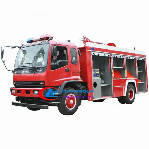 Camión del departamento de bomberos de rescate de emergencia mediano Isuzu de Japón