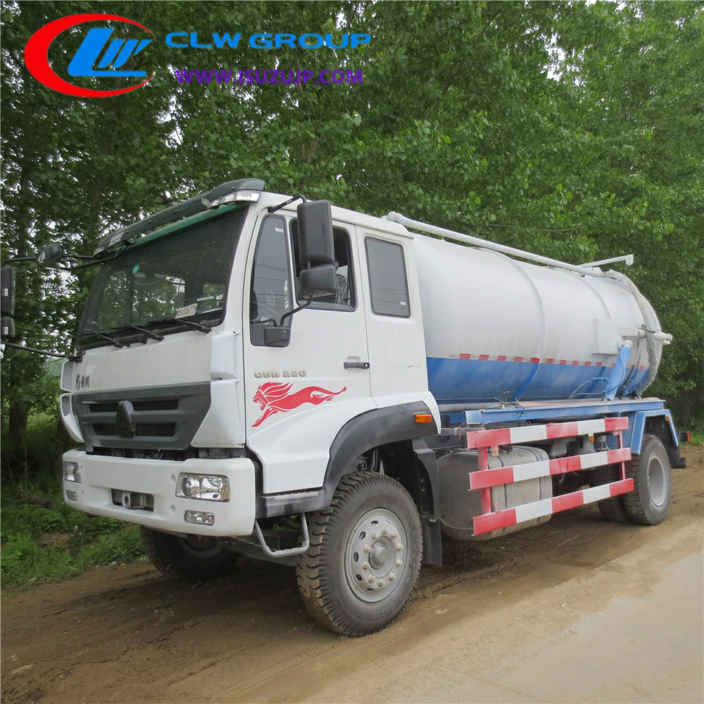 Sinotruk 10000kg sewage vacuum truck Nigeria