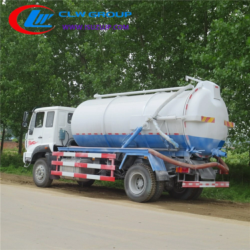 Sinotruk 10cbm sewage truck Mauritania