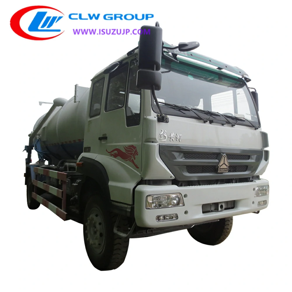 Sinotruk 10m3 sewage tanker truck Burkina Faso