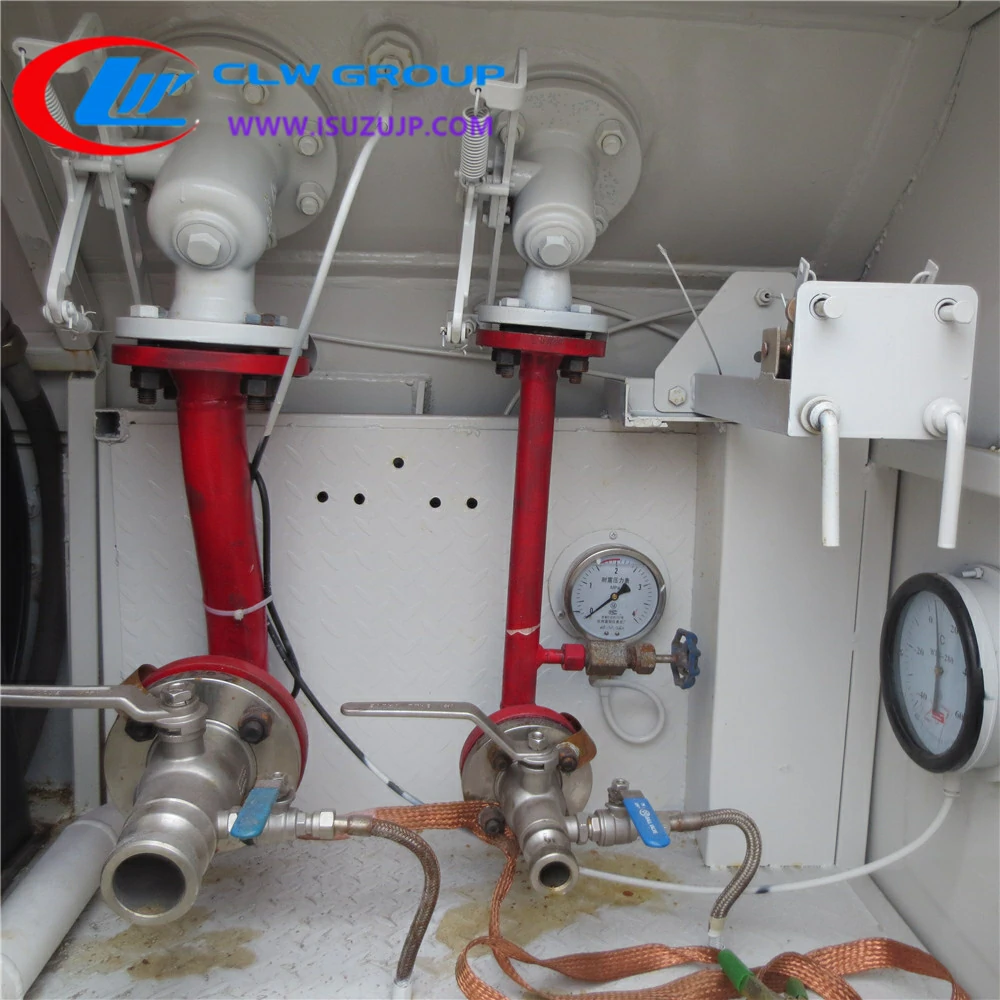 lpg dispenser truck valve and pressure gauge and thermometer