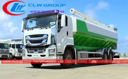 Camion de livraison d'aliments pour 10 pneus Isuzu Giga 30cbm