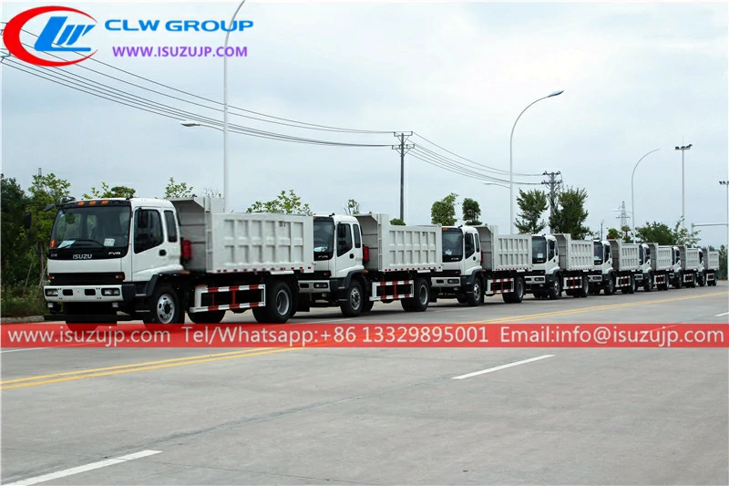 10 units of Isuzu single axle dump truck Export Indonesia
