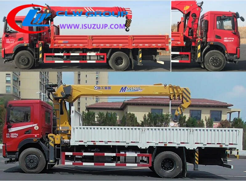 China 8000kg Sany truck crane for sale Paraguay