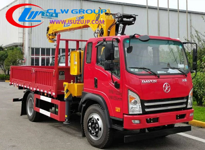 Dayun 4000kg telescopic truck crane Chile