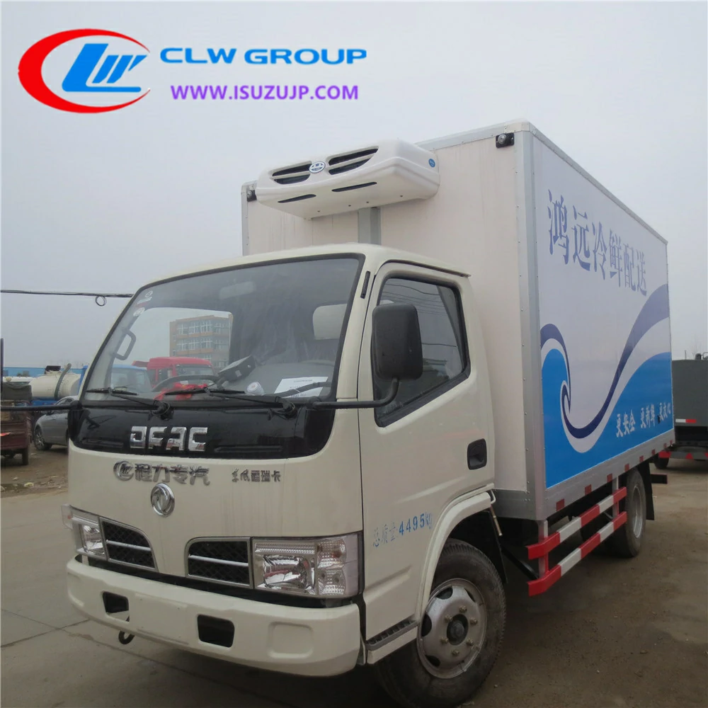 Dongfeng 4 ton refrigerated box truck for sale