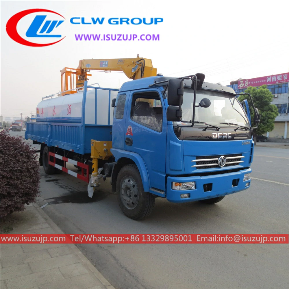 Dongfeng 5 ton cherry picker crane