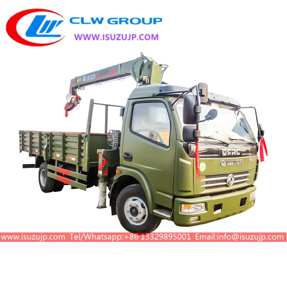 Dongfeng 5T crane lorry for sale Kazakhstan