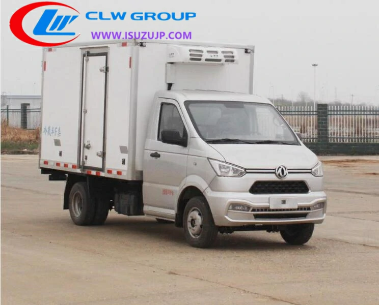 Dongfeng 6 tire petrol reefer box truck for sale Cape Verde