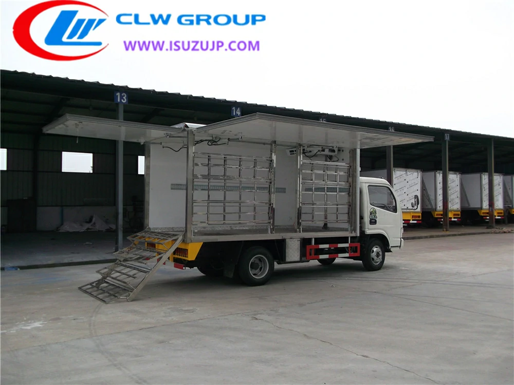 Dongfeng Vegetable refrigerated cube van for sale