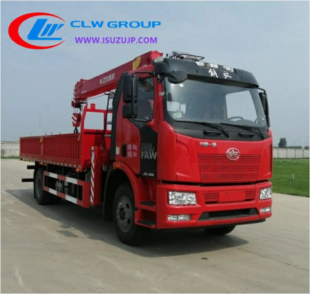 FAW 8000kg crane truck service Kenya