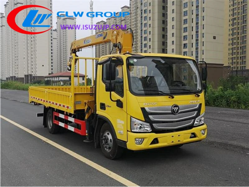 Foton 3 ton truck crane Tanzania