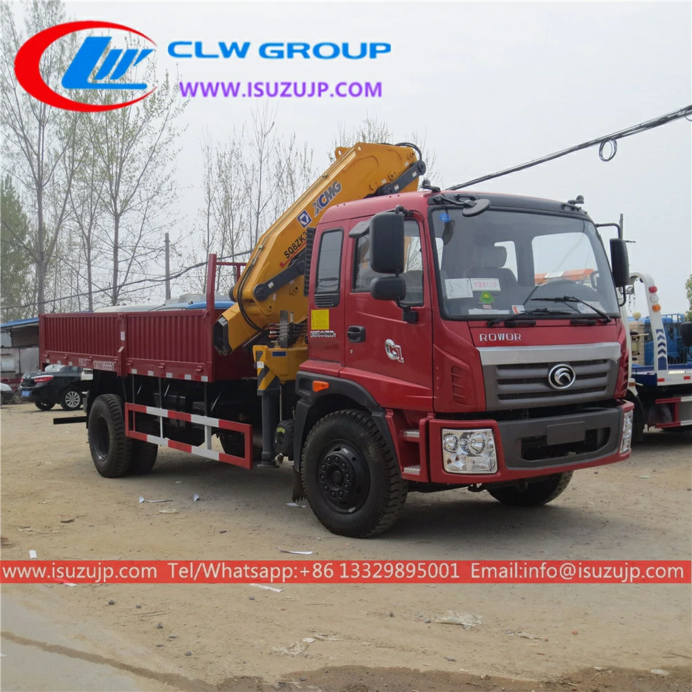 Foton 6.3 ton service truck crane