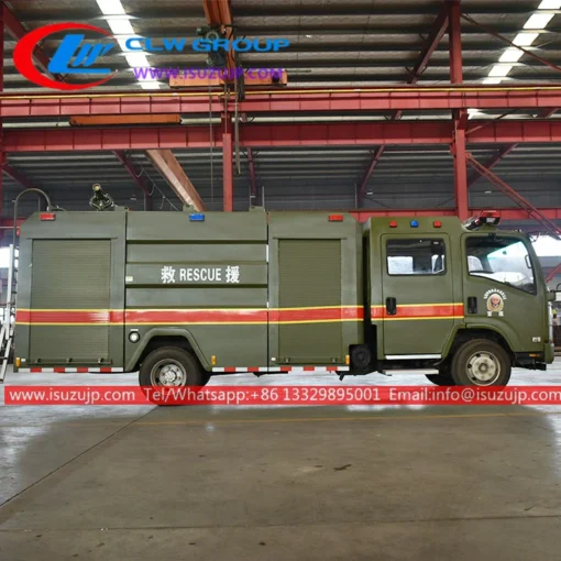 Camion de pompiers d'aéroport ISUZU 3.5 tonnes