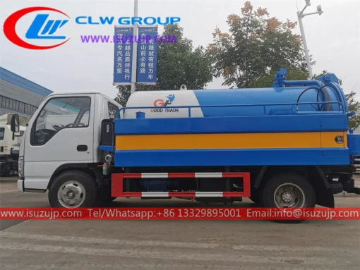 ISUZU 5cbm jet vac tanker untuk dijual