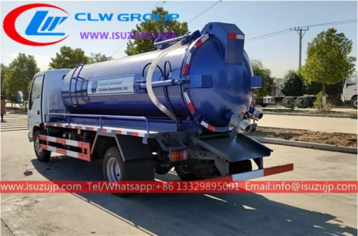 ISUZU 6000liters sewer vacuum truck