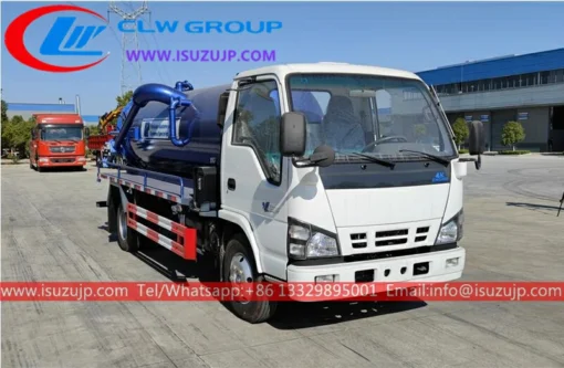 Venda ISUZU 6cbm caminhão de coleta de esgoto dubai