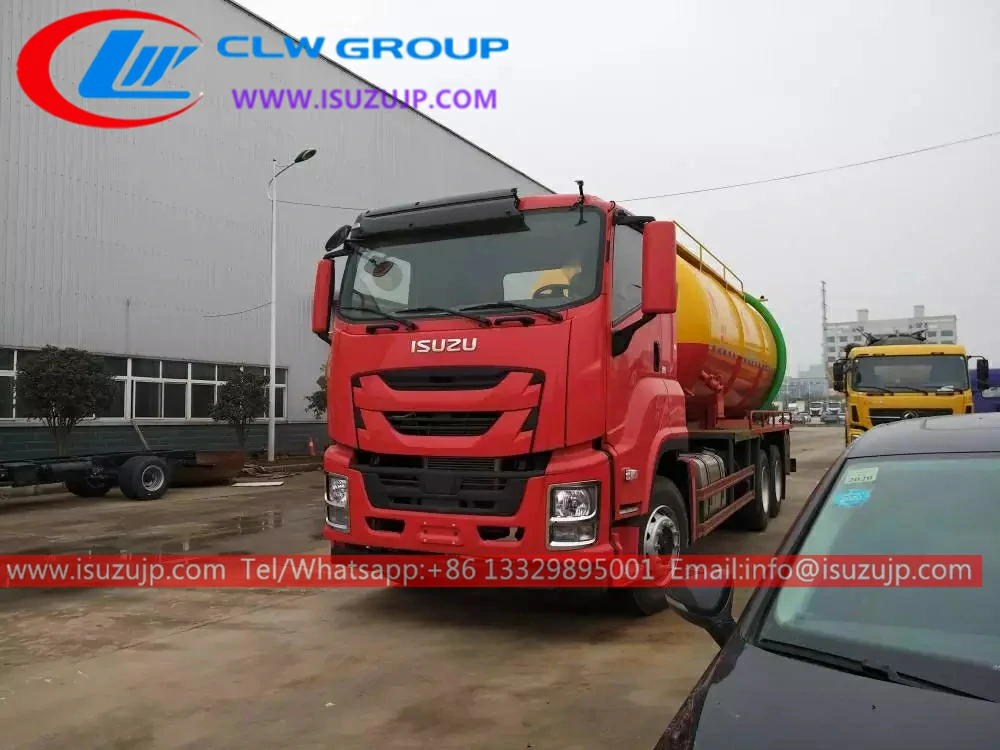 Isuzu 18 ton jet vac truck shipping to Oman