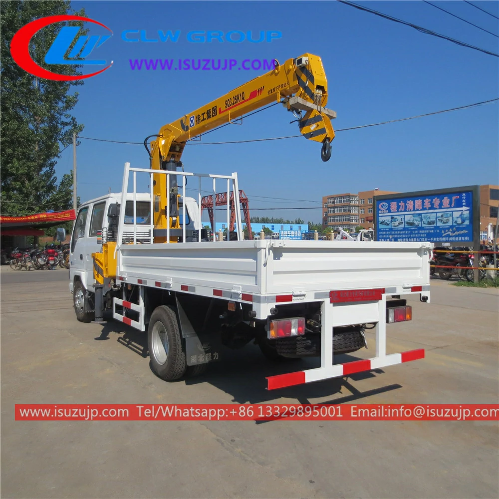 Isuzu 3 ton lorry crane for sale