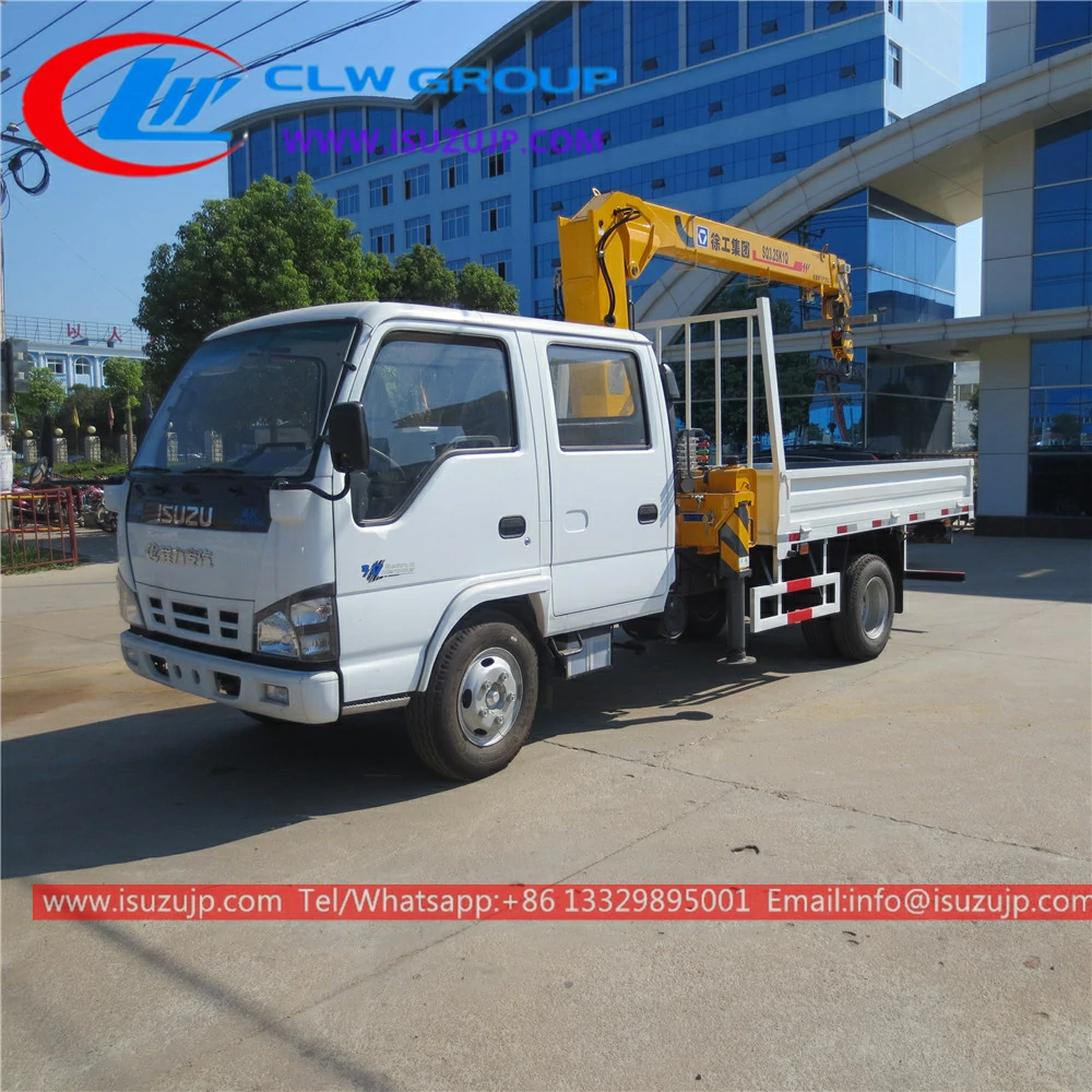 Isuzu 3 ton truck mounted crane