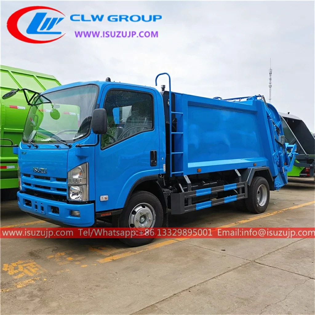 Isuzu NMR 6cbm Rear Loader Truck Export Nigeria