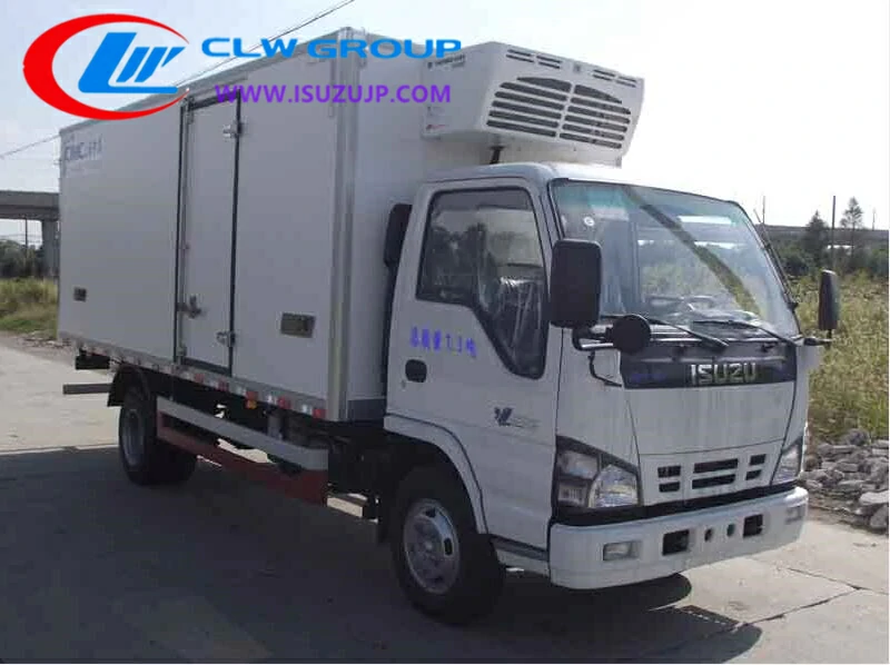 Isuzu Nkr 5T cooler truck Uzbekistan