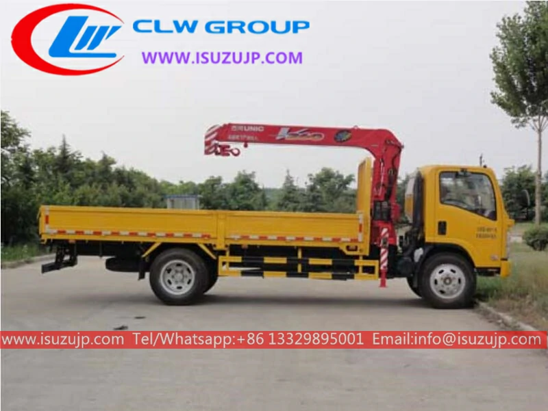 Isuzu elf 4ton unic truck mounted crane for sale Malaysia