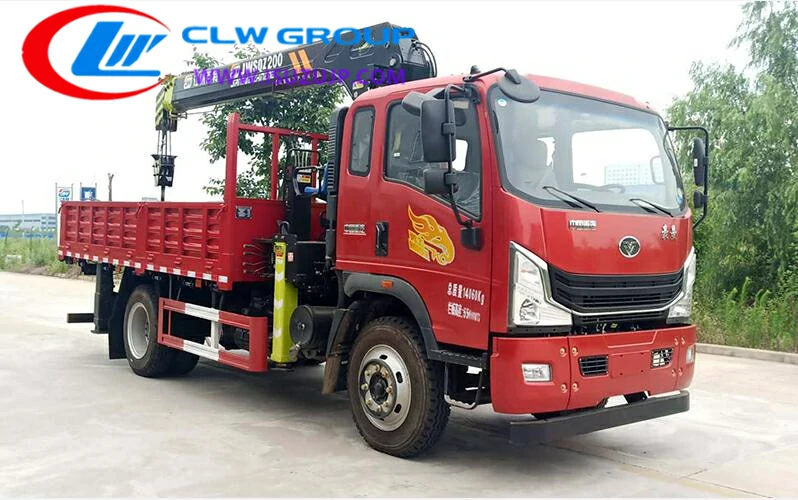 Sino Homan 6t service truck cranes Uganda
