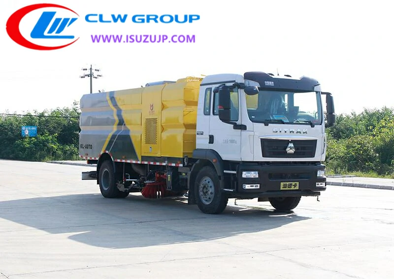 Sino SITRAK 16cbm commercial sweeper Mozambique