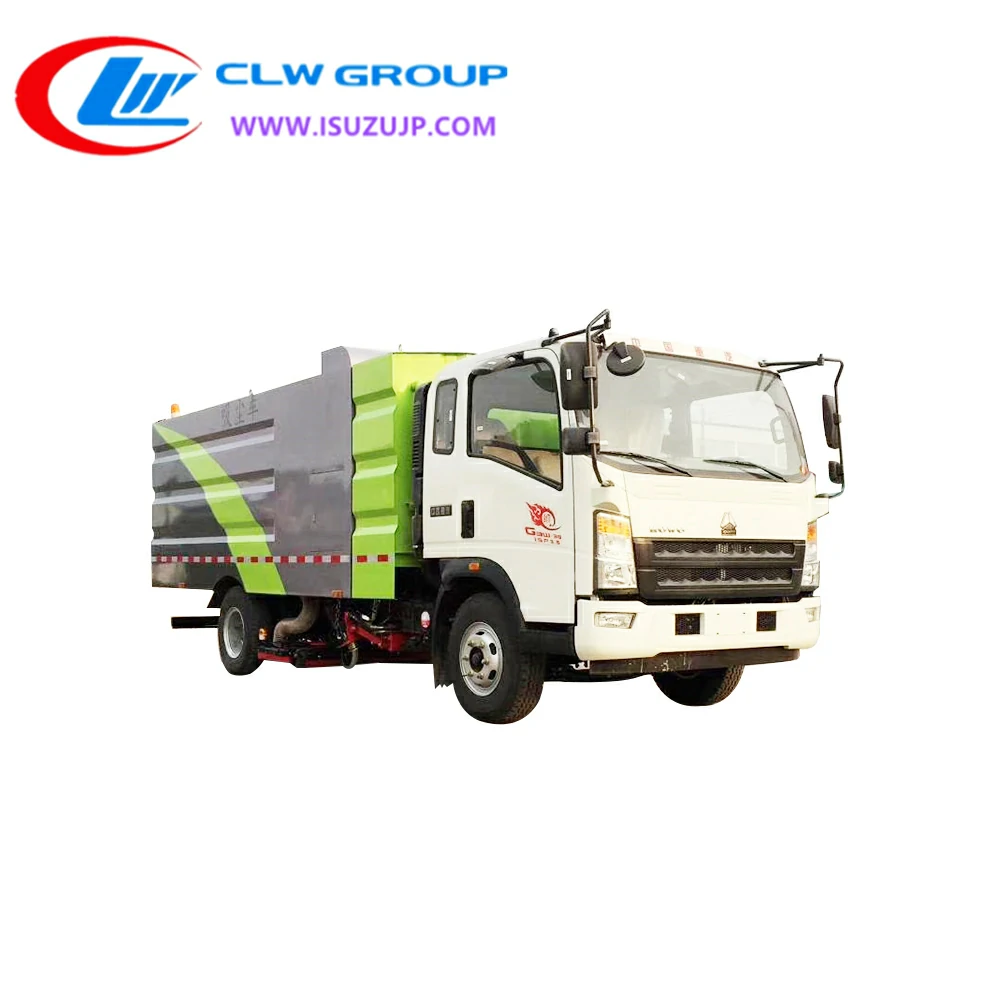 Sinotruk Howo 8m3 street cleaner car Rwanda