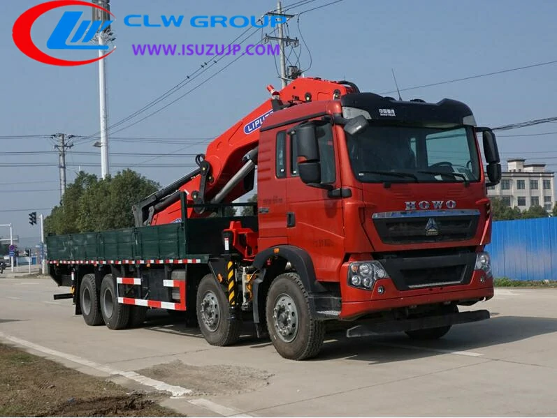 HOWO 8x4 crane truck for sale Tuvalu