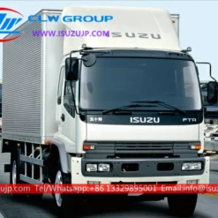 ISUZU FTR 12 ton box truck with sleeper for sale