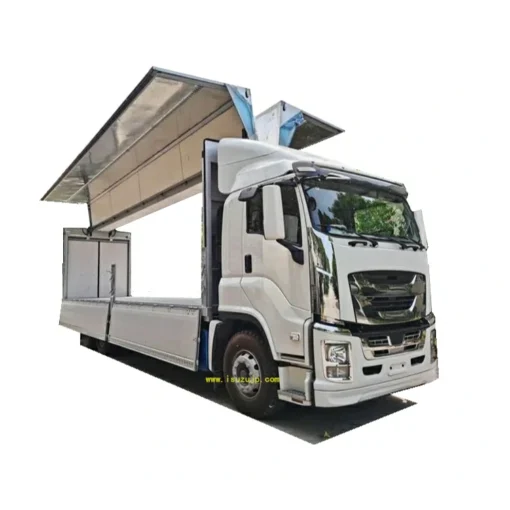 بيع فان Isuzu Giga 10 wheeler Aluminium truck wwwing truck