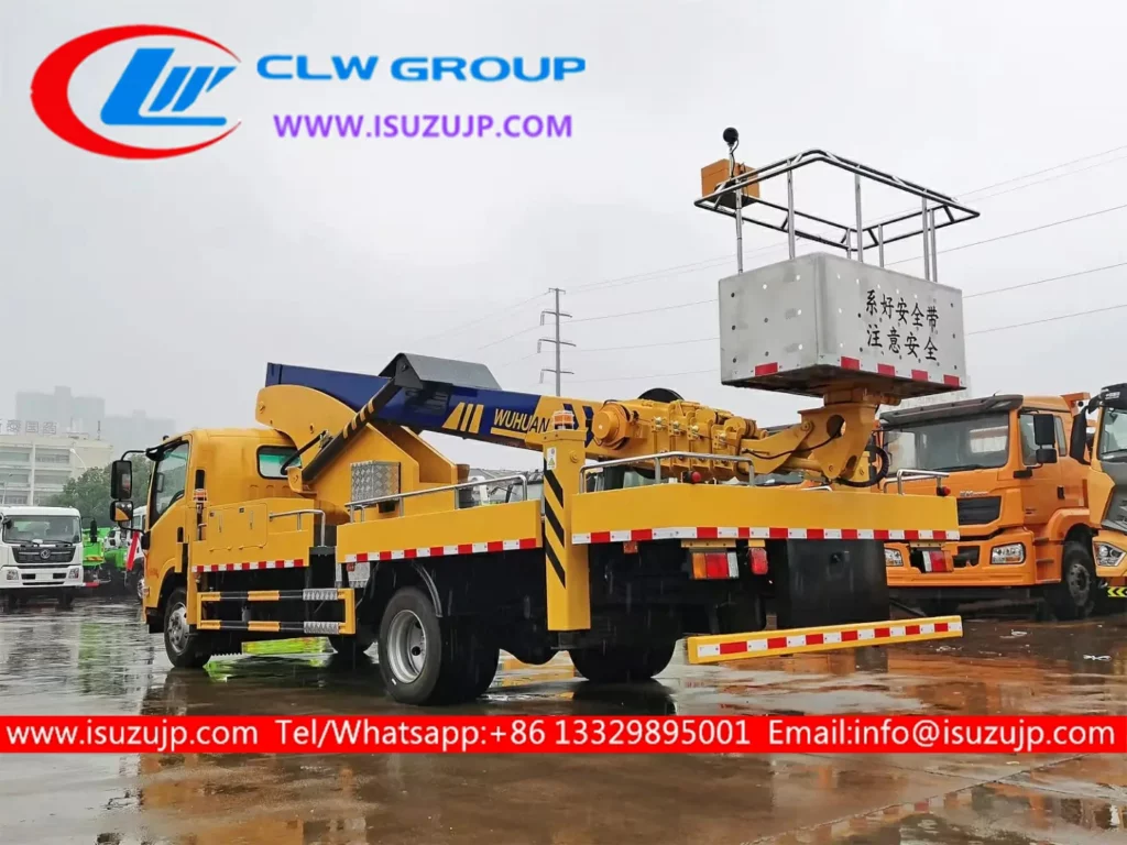 Isuzu aerial lift truck