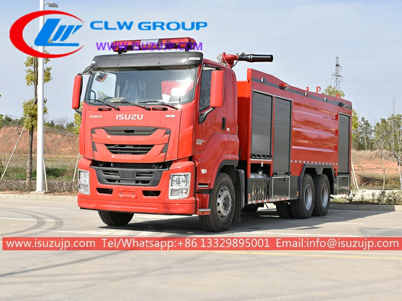 Isuzu giga dry powder fire truck